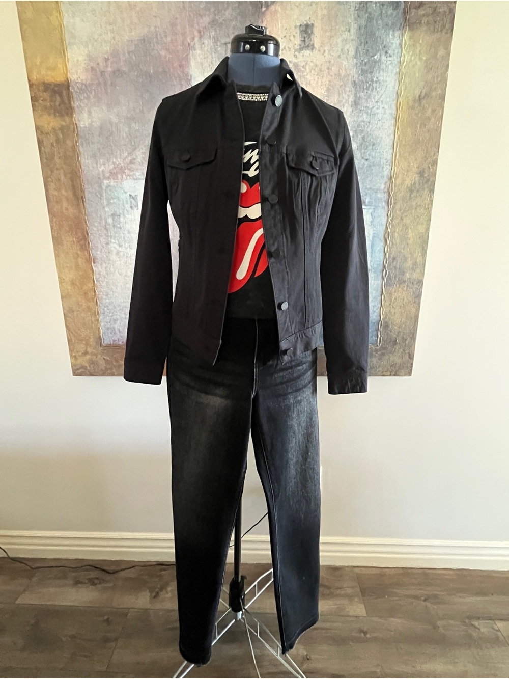 Nearly New Liverpool Black Denim Jacket